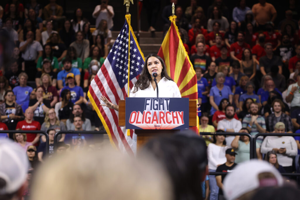 LibertarianInst's tweet card. U.S. Congresswoman Alexandria Ocasio-Cortez (D-NY) is trying to explain away her “no” vote on an amendment to the 2026 National Defense Authorization Act (NDAA). The amendment, introduced by Congre...