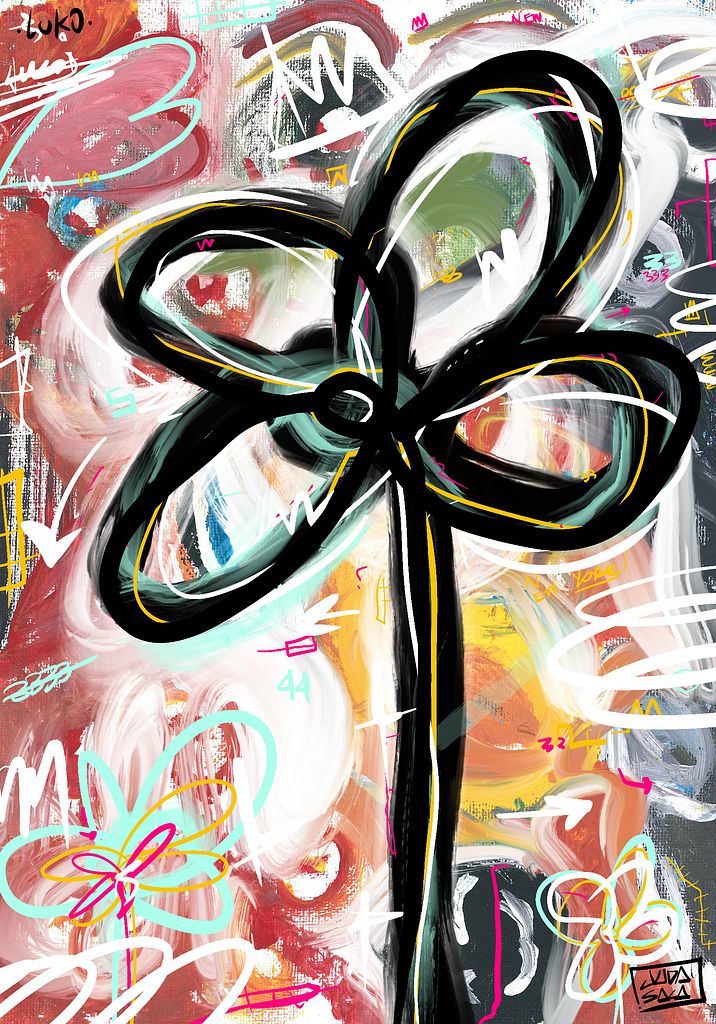 mymoda_io's tweet card. Floral Connection – A visual and energetic bridge between two visions coming together.
