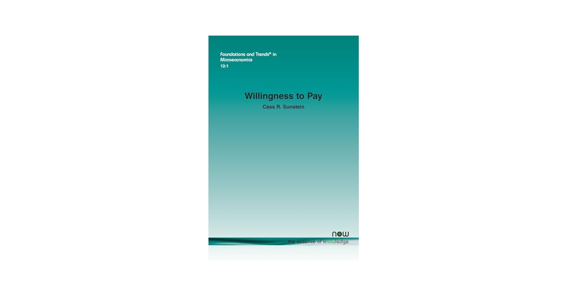 CassSunstein's tweet card. Why do economists and policymakers rely so heavily on willingness to pay (WTP) and willingness to accept (WTA) to measure value? explores the foundations, strengths, and limitations of these widely...