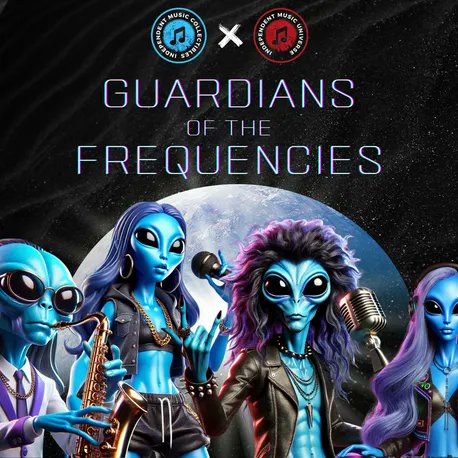 JFitzzzy's tweet card. Introducing 'Guardians Of The Frequencies' 👽 The debut NFT collection from the Independent Music Universe, giving us a glimpse into the Digital Aliens that are protecting our frequencies! 🎶...