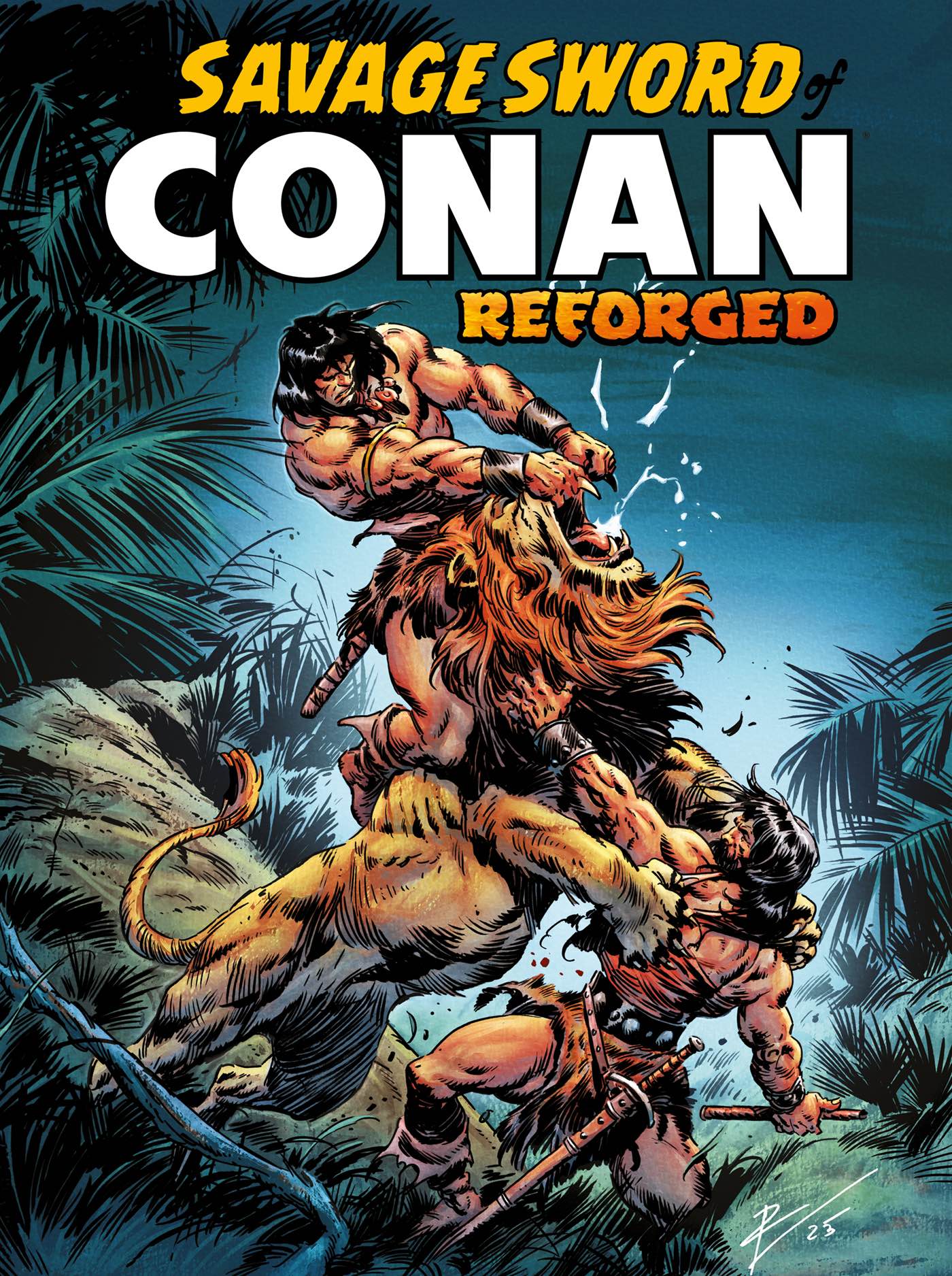 comicbookaddt's tweet card. Discover The Savage Sword of Conan: Reforged! Classic tales from the Hyborian Age are reprinted with stunning new colors in this must-have collection for fans.