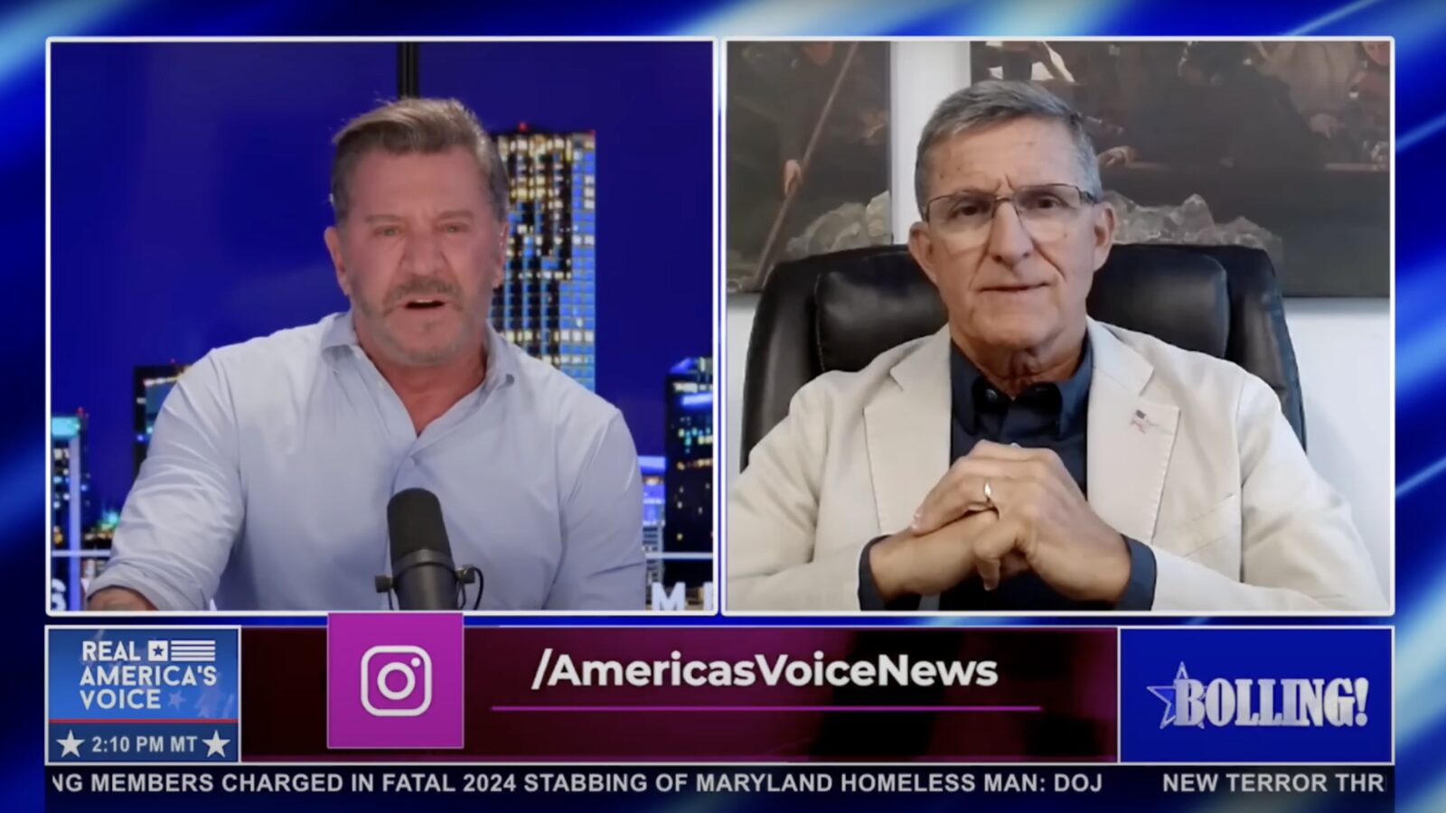 laura_7771's tweet card.           General Mike Flynn joined Eric Bolling on Real America’s Voice and dropped bomb after bomb!