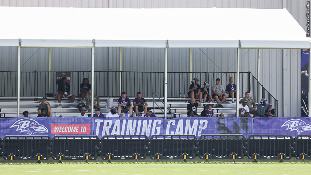PressBoxOnline's tweet card. If you were lucky enough to score a pass to Ravens training camp, Bo Smolka has a quick guide to watching practice at the team's complex.