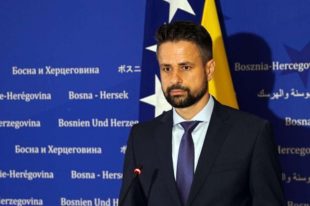 SarajevoTimes's tweet card. The Minister of Finance and Treasury of Bosnia and Herzegovina stated today, commenting on the decisions of the High Representative Christian Schmidt on the redirection of funds from the Central Bank...