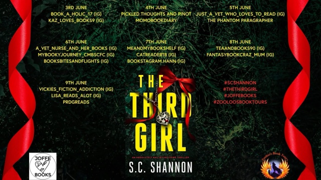 prdg's tweet card. Today I am on the tour for The Third Girl by S.C. Shannon, thank you to Zoé at Zooloos Book Tours for organising it and inviting me to take part and thank you to the author and the publisher for my…