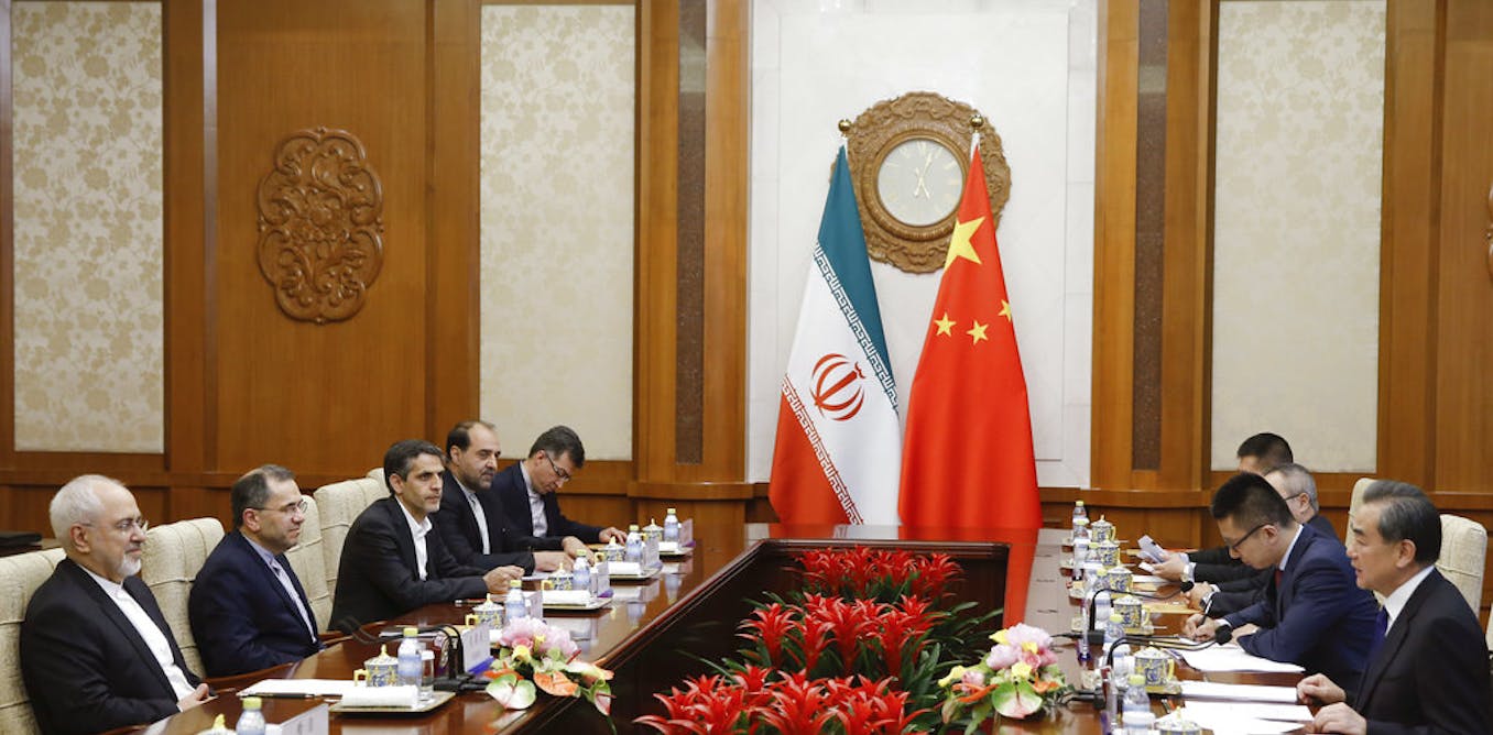 ConversationUS's tweet card. Despite Beijing’s claims of neutrality, it may be quietly backing Iran while verbally denying such support, as it has with Russia and Pakistan.