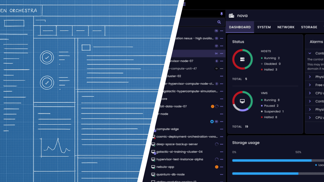 OlivierLamber12's tweet card. Xen Orchestra 6 is taking shape. From a redesigned UI to deep architectural changes, this new version brings better performance, improved workflows, and modern DevOps integrations, all shaped by...