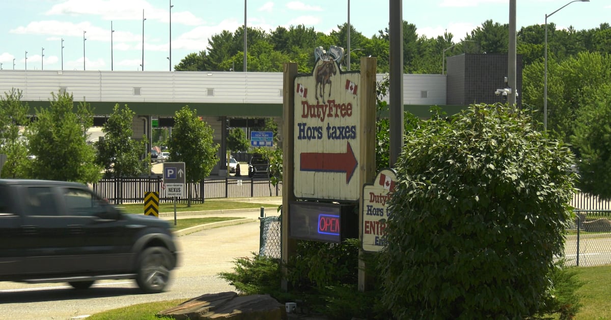 dutyfreesarnia's tweet card. As fewer people travel over the Canada-United States border, duty free shops say they are struggling and are calling on the federal government to help.
