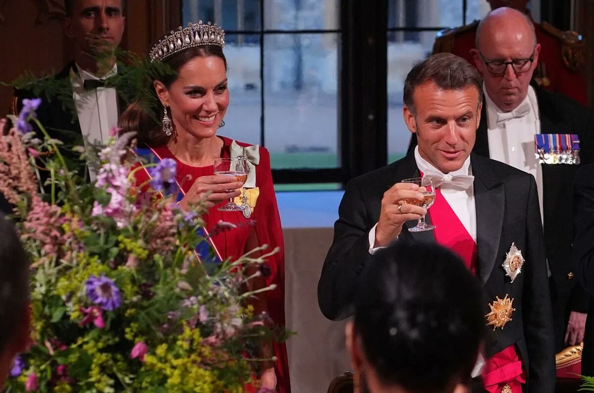 darrenstanton's tweet card. There were plenty of storylines following the state banquet the royals held for Emmanuel Macron. Now an expert is weighing in on some of them.