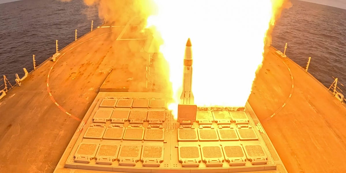 byjepstein's tweet card. Adm. James Kilby, the acting chief of naval operations, told BI that cheaper air defense solutions are needed to preserve stockpiles.