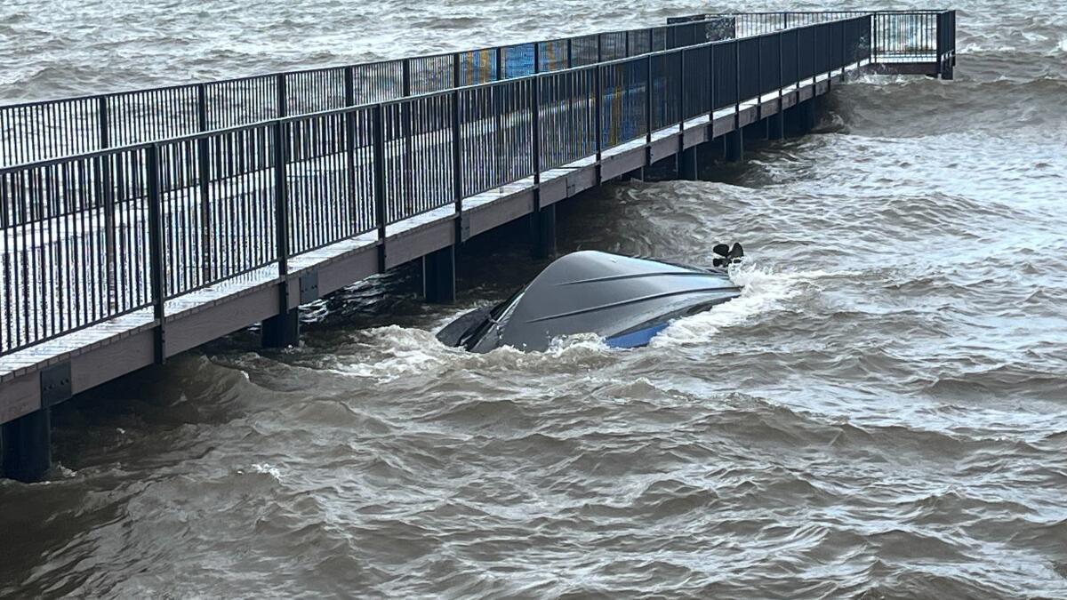 grace_2e's tweet card. Hundreds of boats were out across Lake Tahoe on Saturday when the weather took a dramatic turn. Winds picked up and waves became dangerous, capsizing several boats.