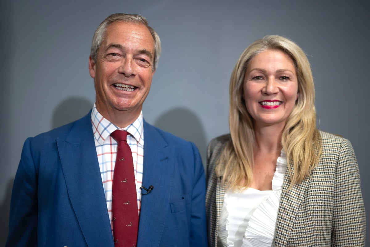 LeicesterWorker's tweet card. Former Conservative politician Laura Anne Jones has joined the ex-Ukip leader’s party