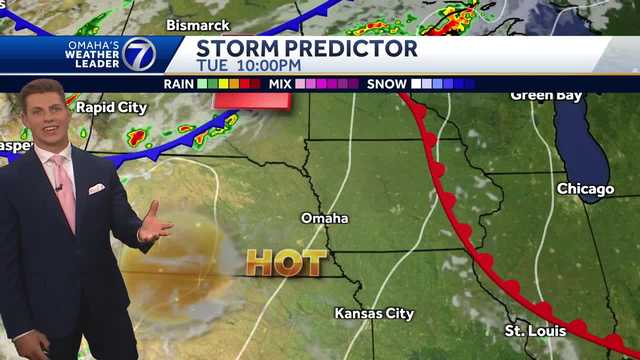 KETV's tweet card. Tuesday and Wednesday have been deemed severe weather days with the best potential for extreme heat.