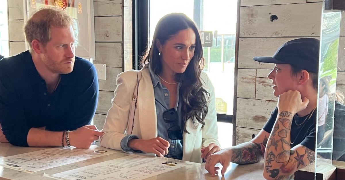 RebCarw's tweet card. Meghan Markle and Prince Harry will 'slam the breaks' on their 'American royal' rebrand, an expert said.