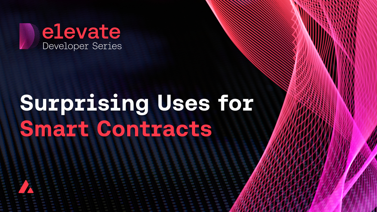 AvaxDevelopers's tweet card. Blockchain is for more than just cryptocurrency. Here are five surprising ways people are using smart contracts on blockchain, from healthcare to real estate and beyond.