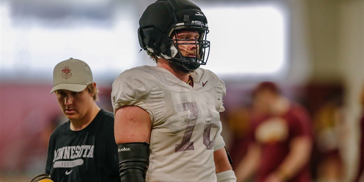 RyanBurnsMN's tweet card. Minnesota Football fall camp preview: Offensive Line