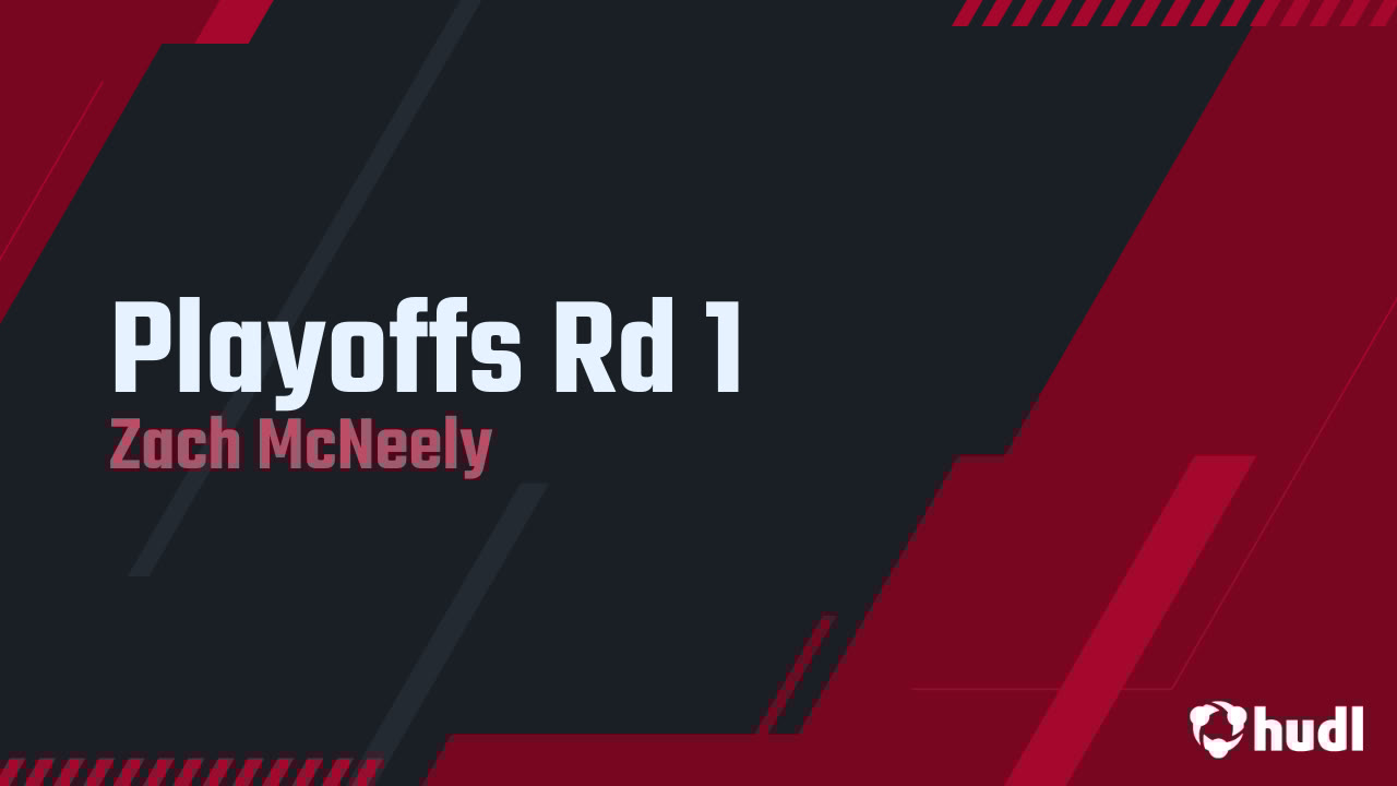 ZacheryMcNeely2's tweet card. Playoffs Rd 1