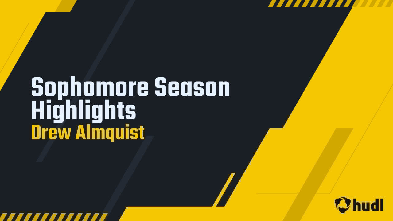 Drew_Almquist's tweet card. Sophomore Season Highlights