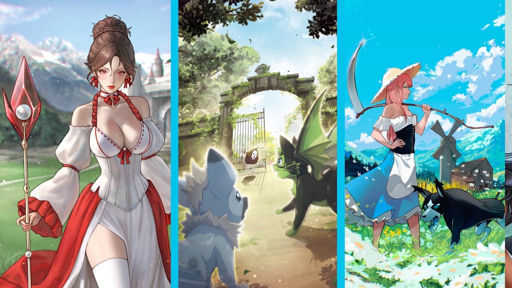 RioBurtonArtist's tweet card. Kingdoms clash in a fantasy world where magical creatures serve as companions to warriors & their secret ambitions. Ongoing series.