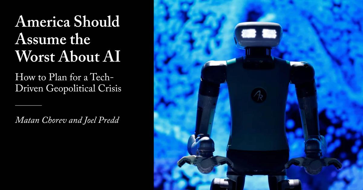 jim_mitre's tweet card. How to plan for a tech-driven geopolitical crisis.