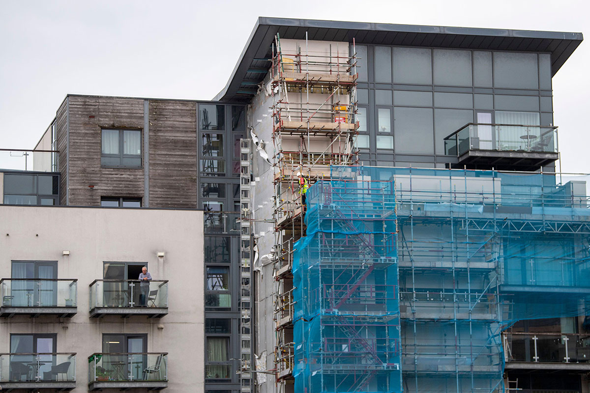 insidehousing's tweet card. Remediation work has been completed on 41.4% of social buildings in the Welsh government’s building safety programme, while 12.9% still have no plans in place, according to new data.