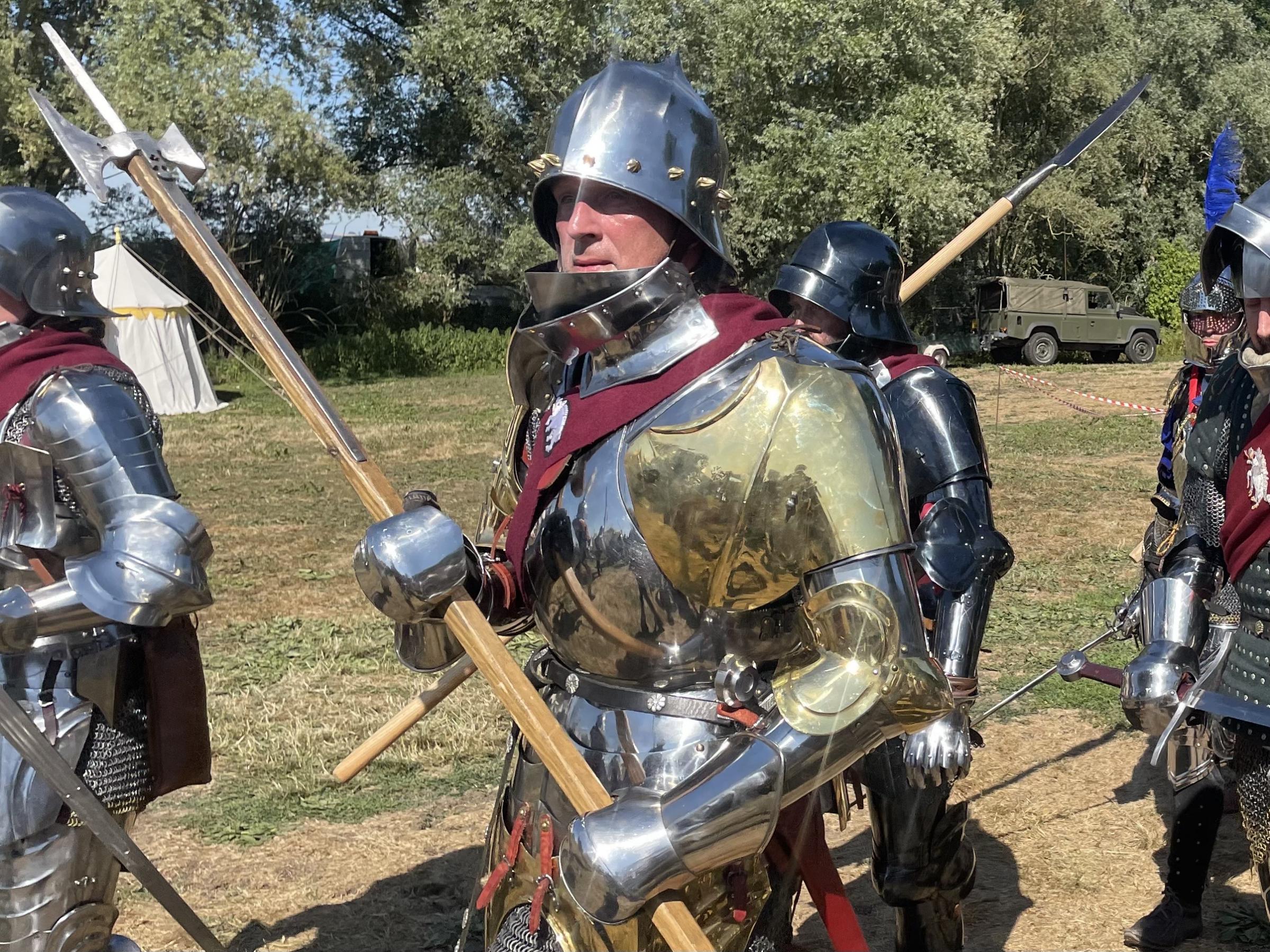 JamesConnell8's tweet card. The Battle of Tewkesbury Festival took place during an amber heat warning