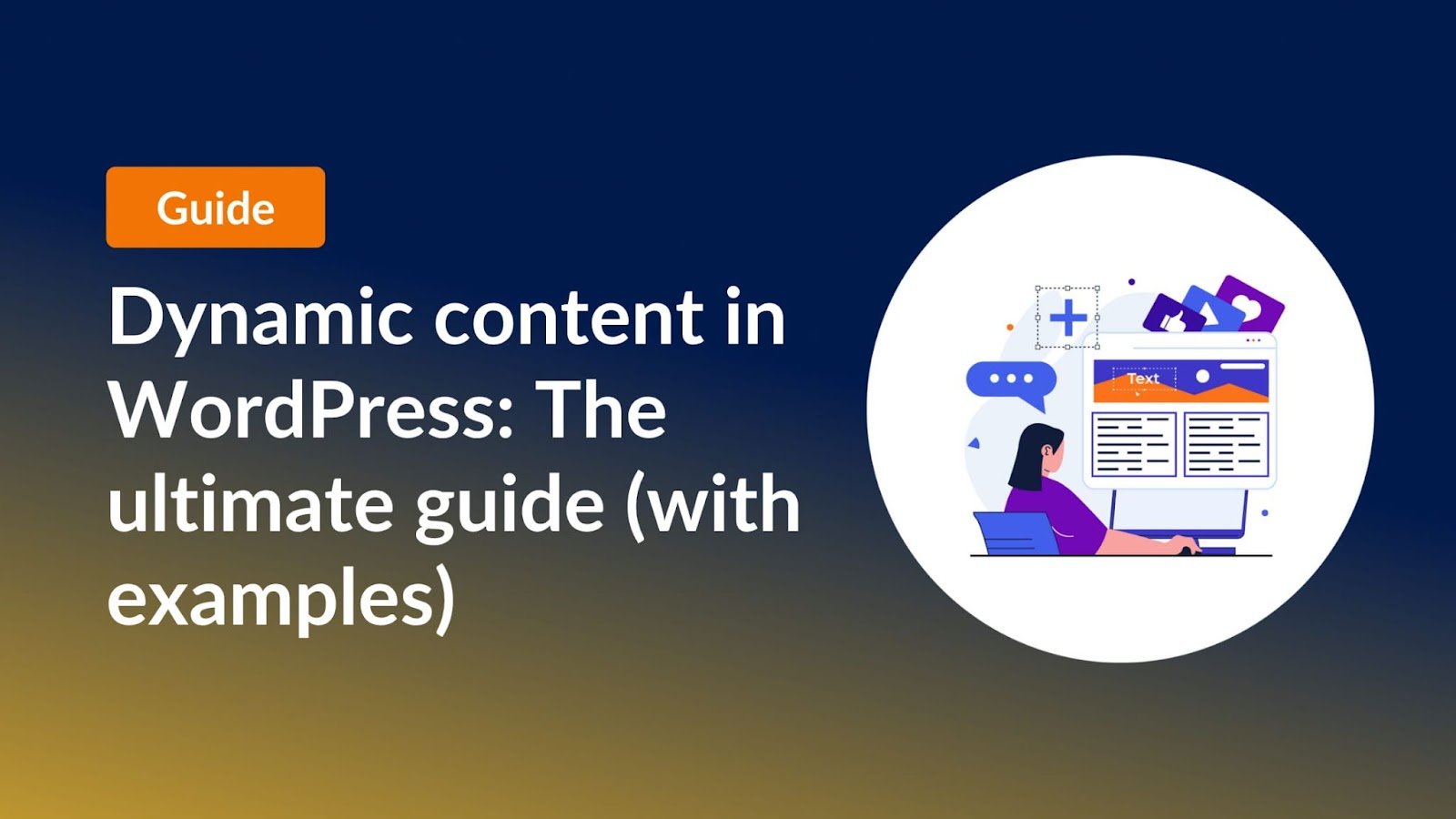 GravityView's tweet card. If you’re looking to make your WordPress site smarter and more engaging, then dynamic content is the key.  Unlike static pages that look the same for
