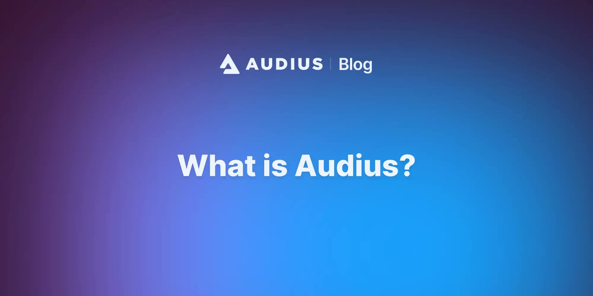 audius's tweet card. Your hub for the latest happenings, feature releases, and important notices from Audius.