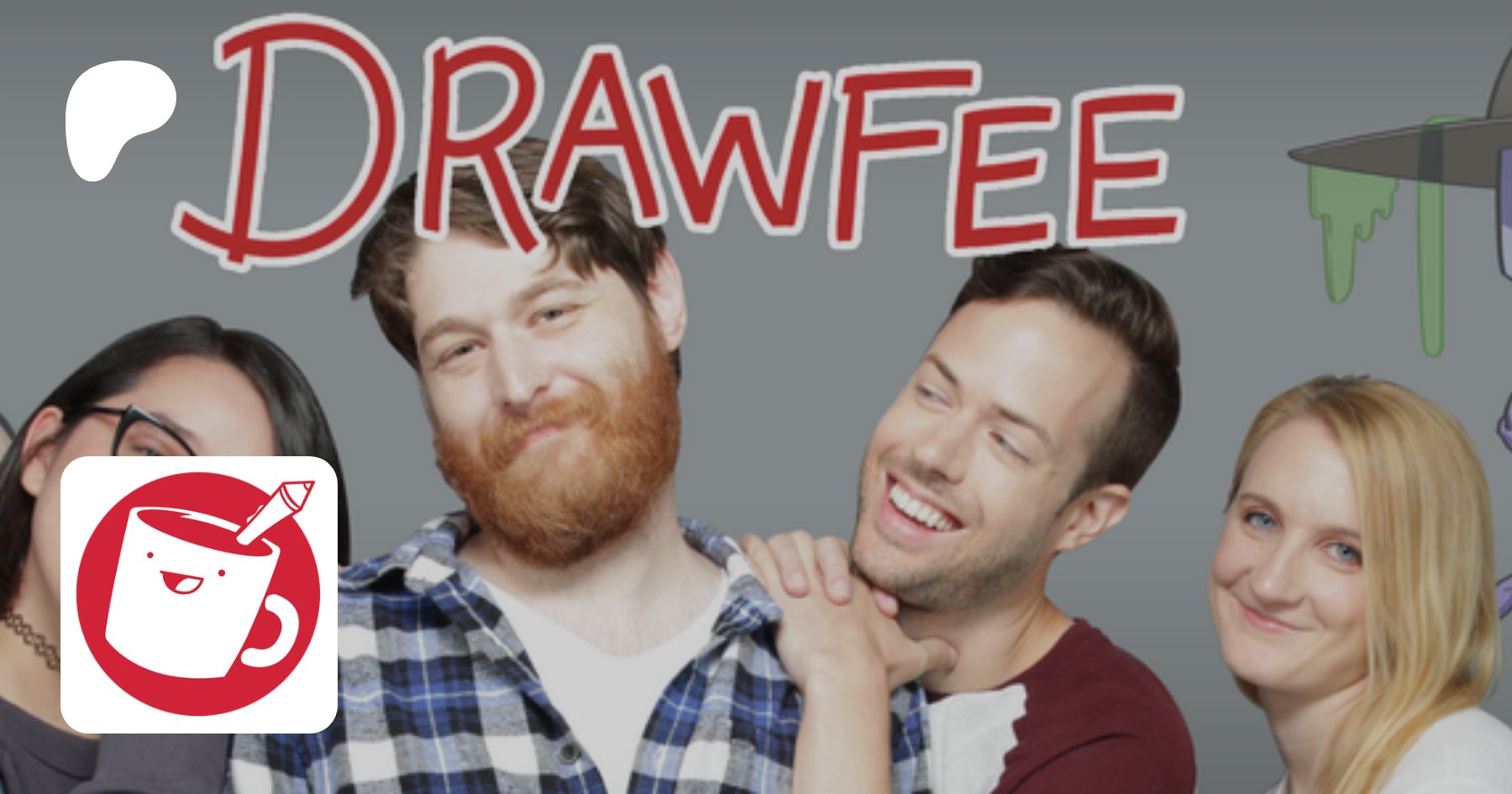 DrawfeeShow's tweet card. Creating videos and illustrated art