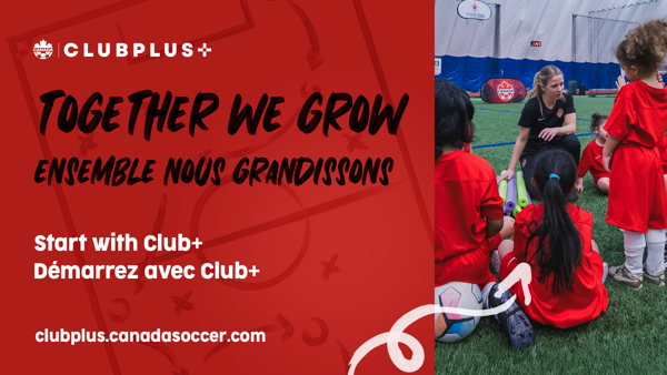 CanadaSoccerEN's tweet card. New multi-year initiative to support community soccer clubs across Canada with tools, templates, and strategies to help grow the game