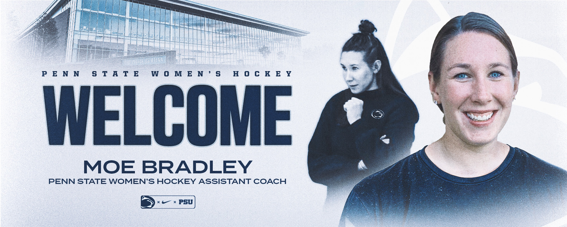 PennStateWHKY's tweet card. Women's Hockey Introduces Moe Bradley as Assistant Coach