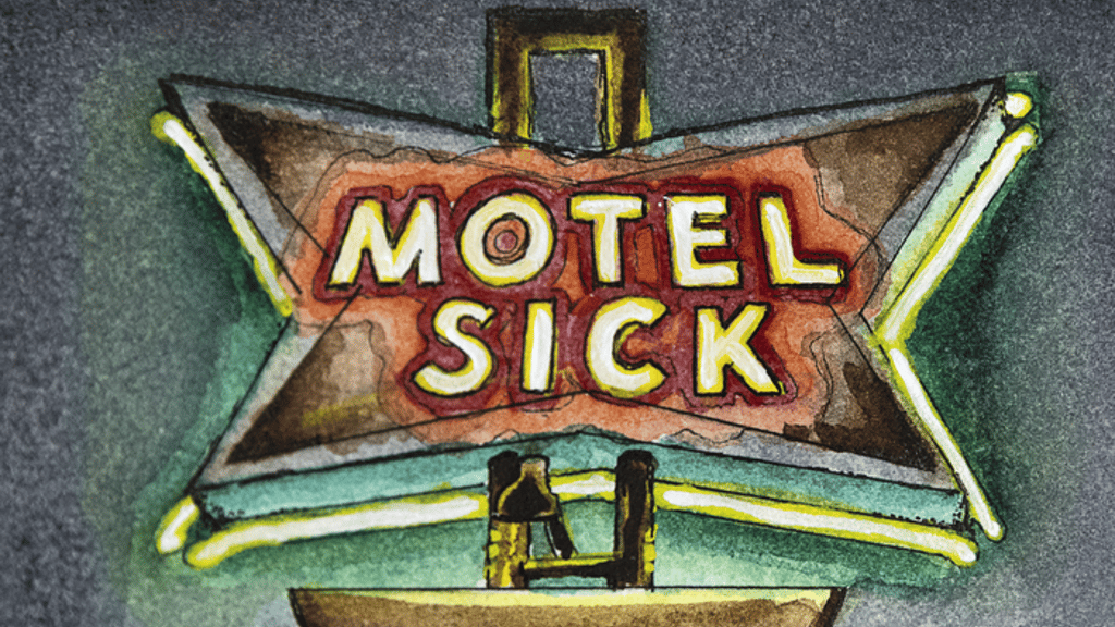 mattdinniman's tweet card. A genre-bending anthology about a metaphysical motel featuring rooms with every possible theme in the universe