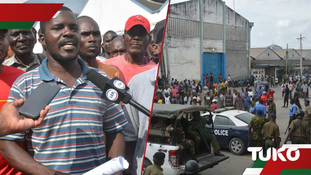 labourstart's tweet card. The Mombasa warehouse workers claim the KSh 4 they are paid for loading and offloading is too little. They are demanding a new rate as per the 2023/2024 CBA.