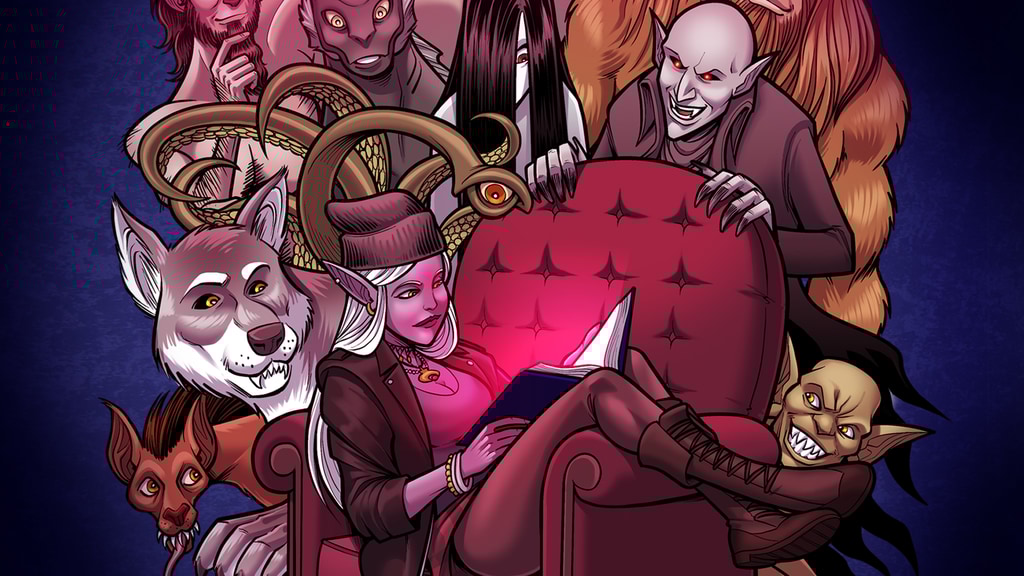 TylerJamesComic's tweet card. A graphic novel anthology about magic and monsters in the modern world! 216 pages, 45 creators, 30 stories!