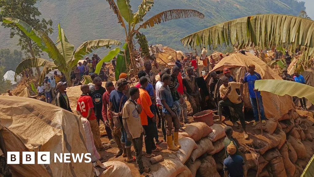 BBCWorld's tweet card. Six people have been pulled out alive, with one seriously injured, since shafts collapsed on Sunday.