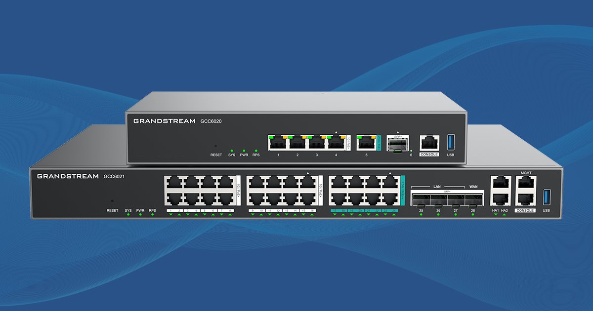 GrandstreamNet's tweet card. The GCC6020 Series provides an all-in-one solution that redefines the communications experience by merging your UC and networking solutions into one platform.