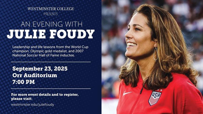 WC_Titans's tweet card. NEW WILMINGTON, Pa.--Julie Foudy, former captain of the U.S. Women's National Team (USWNT) and one of the most accomplished female soccer players in the world, will visit Westminster College's New...
