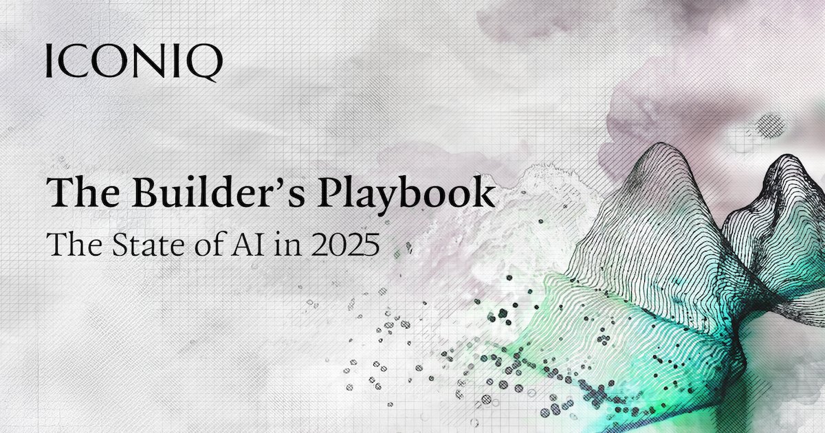 ICONIQCapital's tweet card. AI has entered a new chapter: from hype to hands-on. Creating and scaling AI products is now the pivotal arena for competitive edge. ICONIQ's 2025 State of AI report, shifts focus from AI adoption to...
