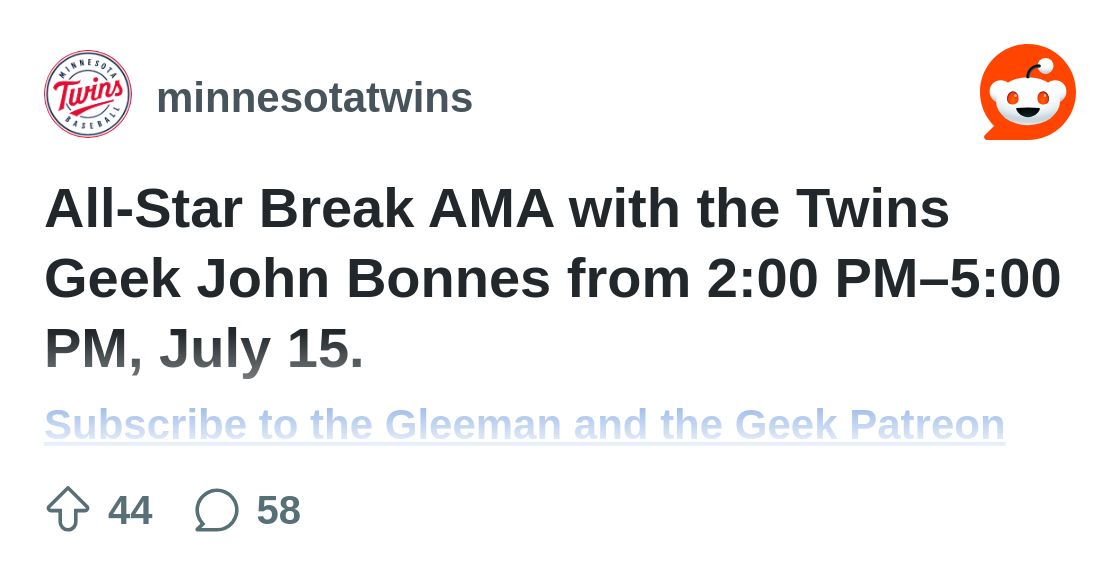 TwinsGeek's tweet card. Explore this post and more from the minnesotatwins community