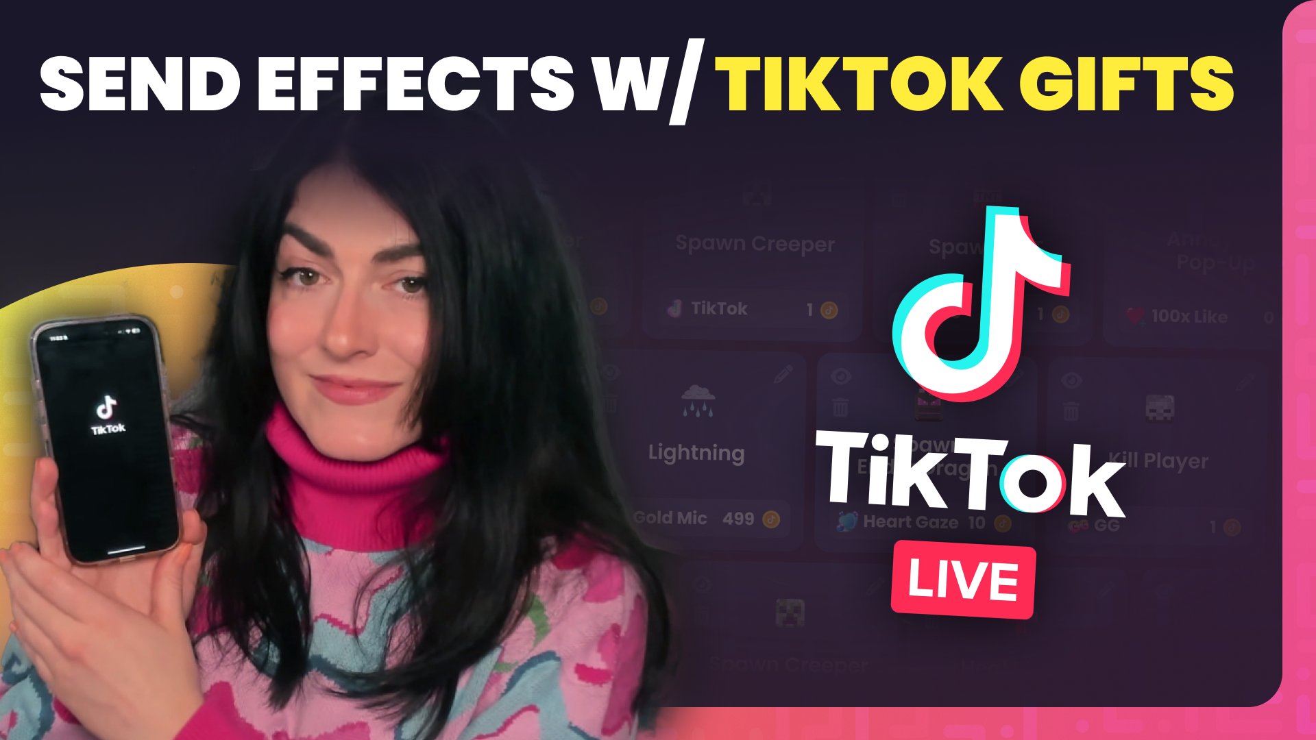 CrowdControl's tweet card. Exciting news for TikTok streamers — Crowd Control is finally available for TikTok Live! Now, you can link in-game effects to TikTok Likes, Follows, Shares, and Gifts, giving your audience the power…