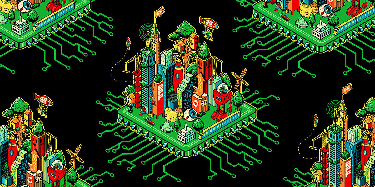 EFF's tweet card. Through July 10, new monthly or annual Sustaining Donors get an EFF35 Challenge Coin! With your help, EFF is here to stay.