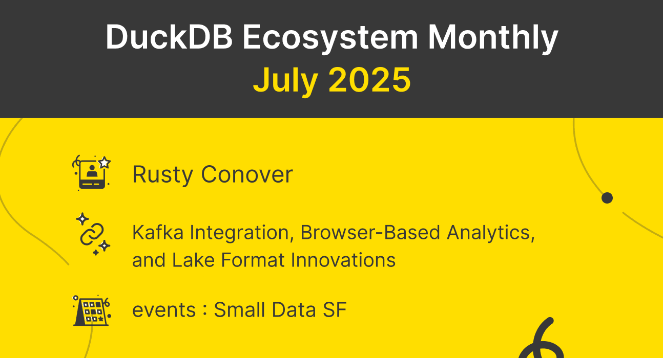 motherduck's tweet card. DuckDB Monthly #31: Kafka Integration, Browser-Based Analytics, and Lake Format Innovations