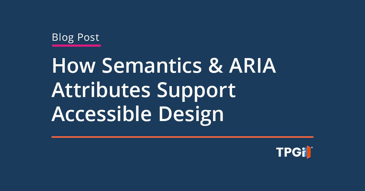 TPGinteractive's tweet card. Explore how semantic HTML, roles, and attributes support accessibility and improve assistive tech compatibility during audits.