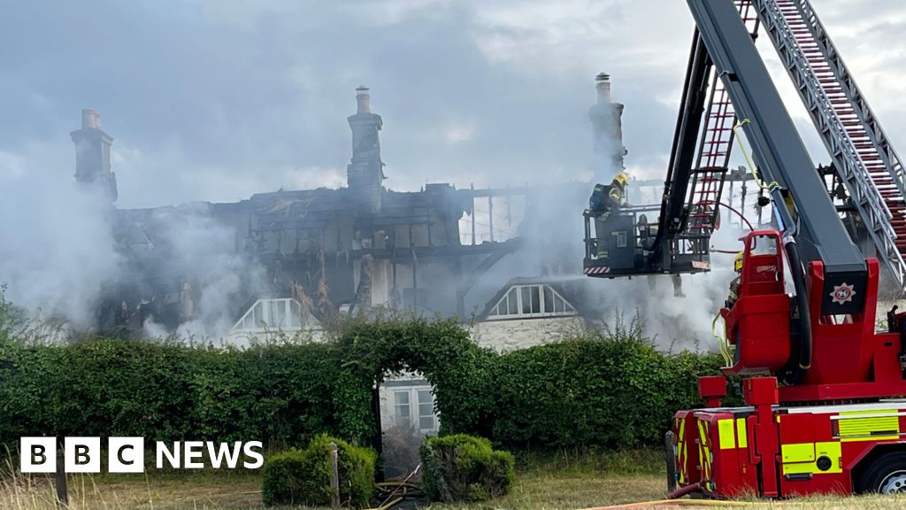 BBCWiltshire's tweet card. The owner of a listed cottage says fire crews "worked like Trojans" to save her property.