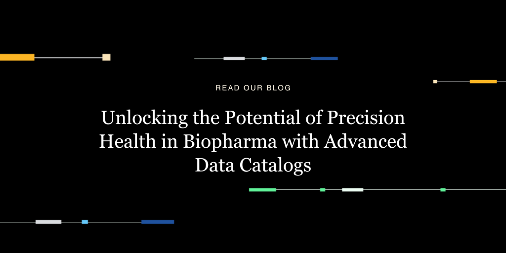 dnanexus's tweet card. Unlock the potential of precision health in biopharma with advanced data catalogs, enabling efficient data management and accelerating drug discovery. ===