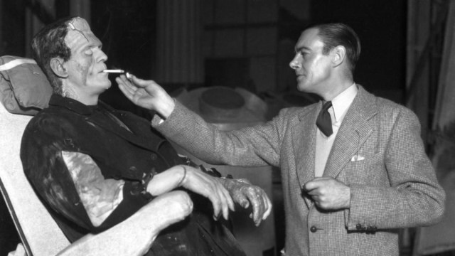 phenocine's tweet card. James Whale: Classic Hollywood horror master with gothic visuals, exploration of the monstrous and outsider, collaborating with Boris Karloff, blending horror and humour.