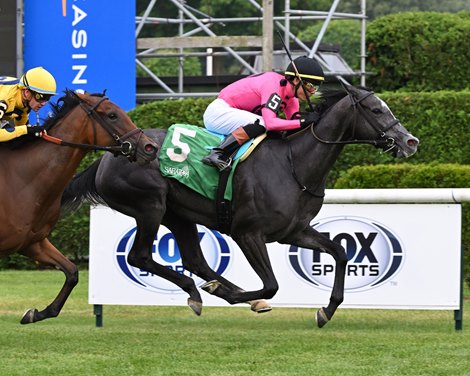 BloodHorse's tweet card. Gary Barber, Blue Crevalle Racing and Eclipse Thoroughbred Partner's Classic Q looks for her second win at Saratoga Race Course in the $175,000 Lake George Stakes (G3T) July 26. She will face a field...
