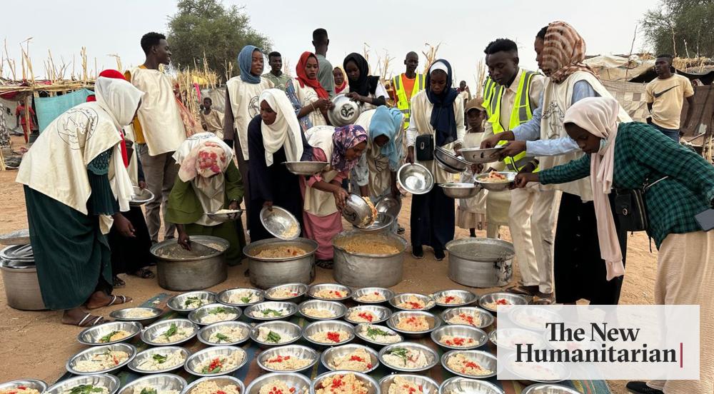 qoga12's tweet card. Volunteers in Tawila are feeding thousands daily as international aid falls short.