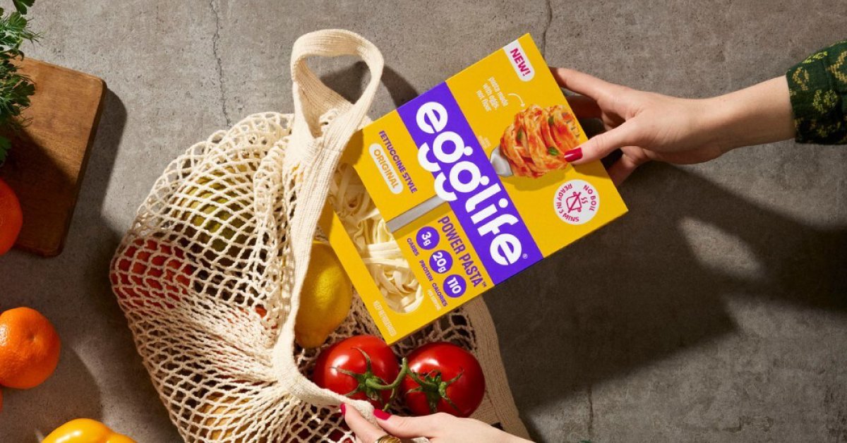 noshdotcom's tweet card. Another day, another high-protein pasta. Egglife Foods today announced the launch of Power Pasta, a refrigerated fresh pasta formulated with eggs and no flour.