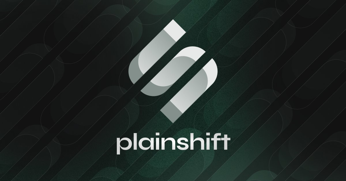 plainshift's tweet card. Blockchain security through a shift in perspective.